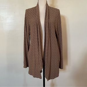 Joan Rivers Textured Wave Knit Waterfall Cardigan